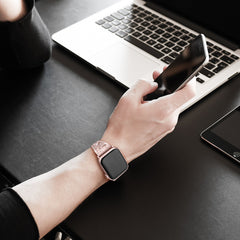 Vintage gold stainless steel watch band for Apple Watch