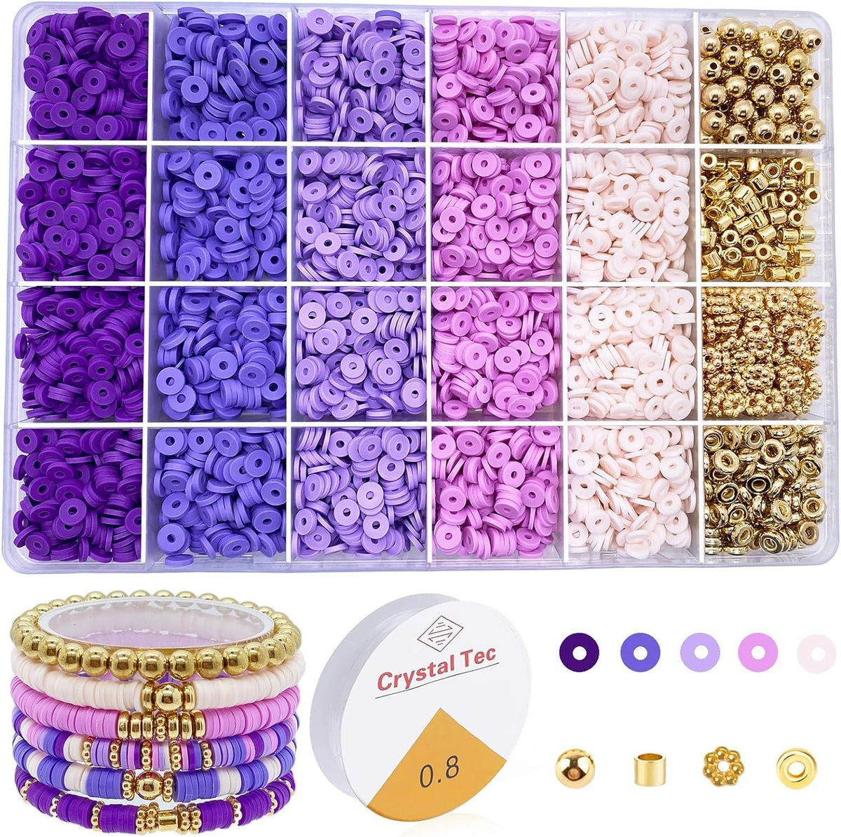 Creative play - clay bead jewelry making