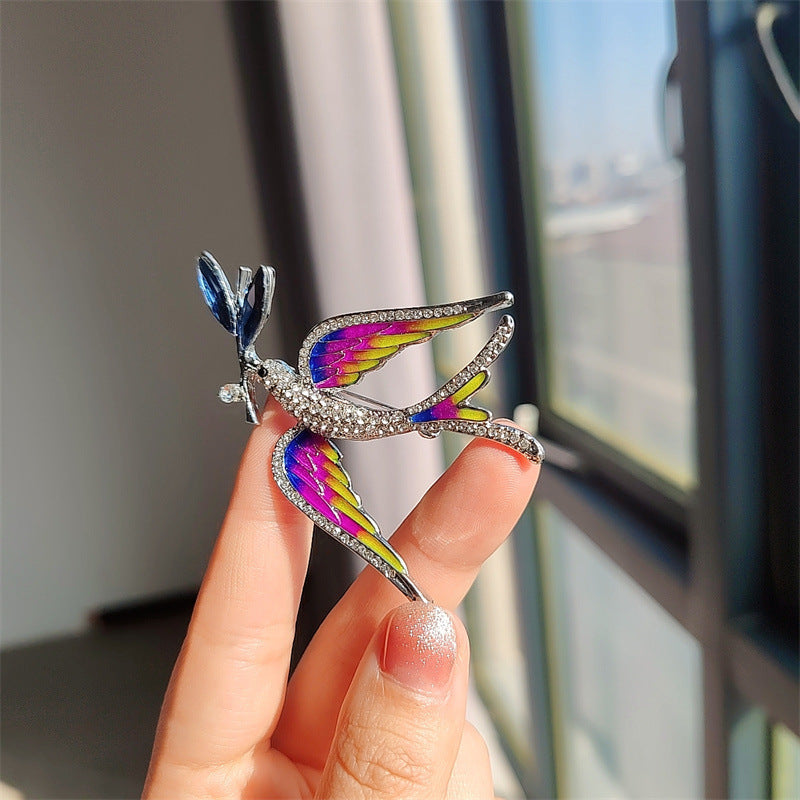 Blue Swallow Brooch Image 6