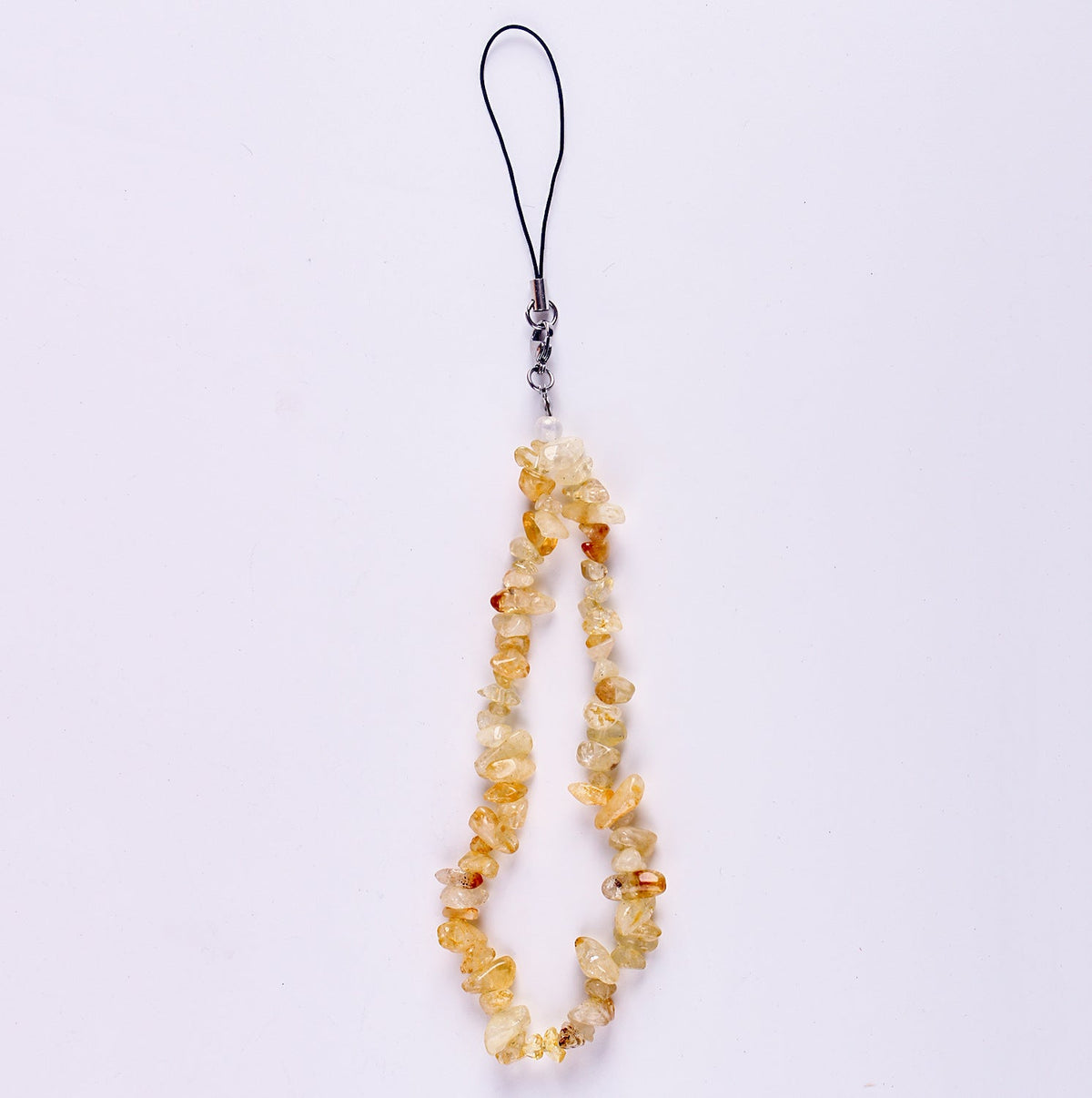Handmade Bohemian Natural Stone Phone Strap - Amethyst