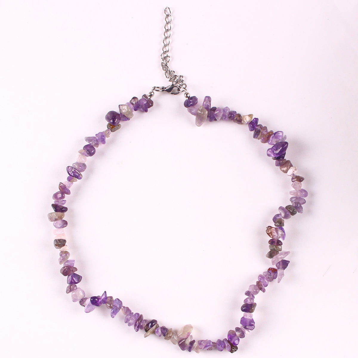 Handcrafted Bohemian necklace with natural stones