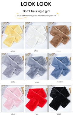 Cozy Multi-Color Faux Fur Scarf Image 1