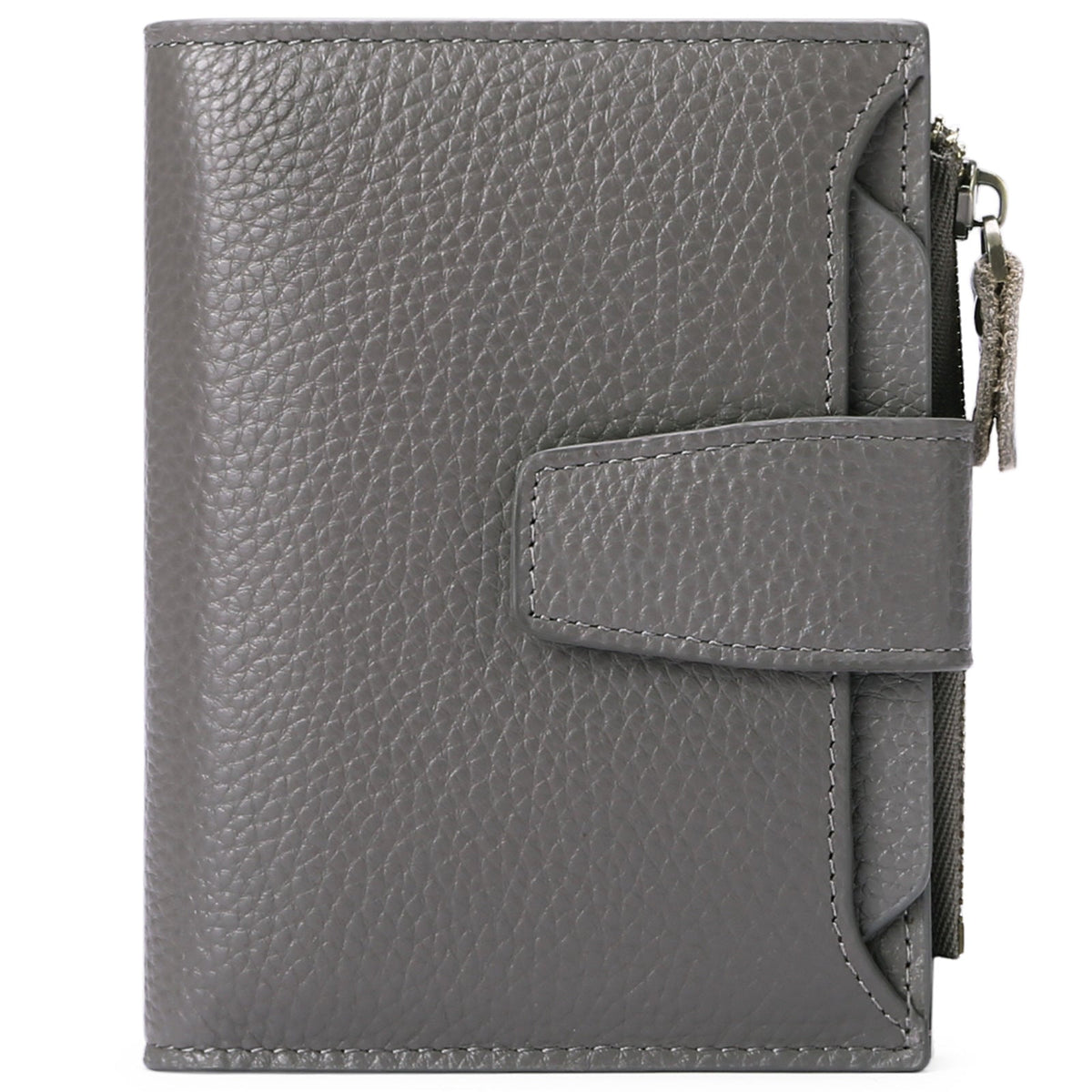 Stylish genuine leather wallet in light green