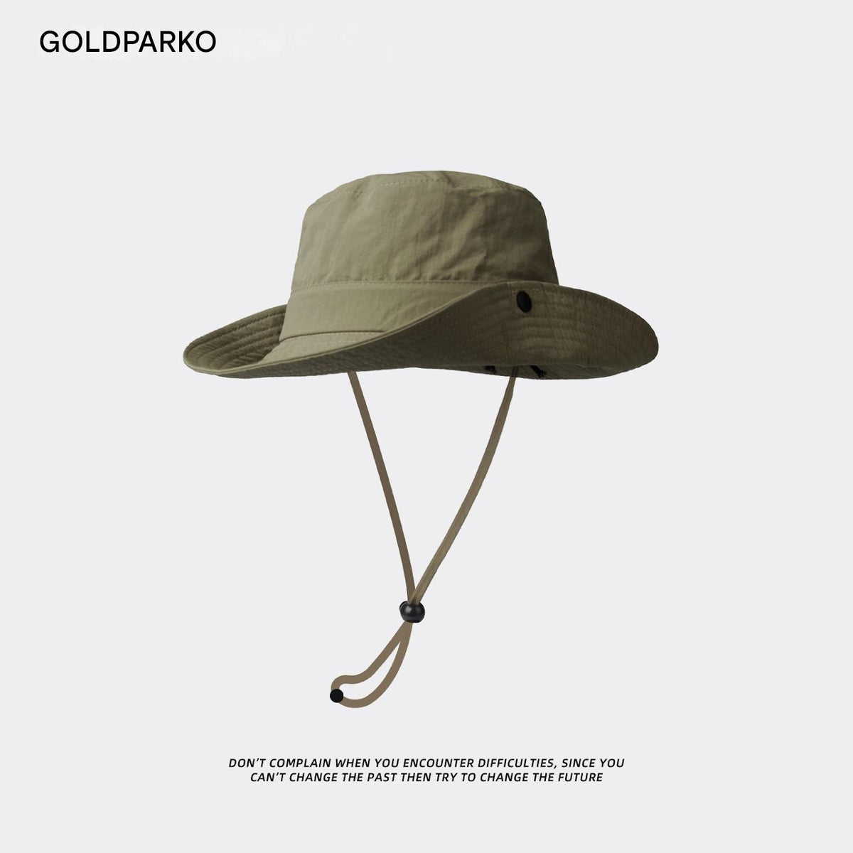 green outdoor hat for camping