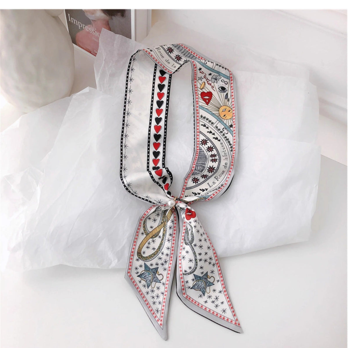 scarf as a chic wrist accessory in use 10